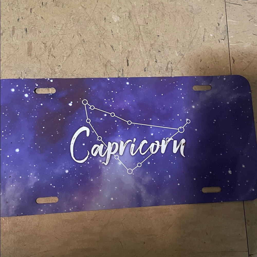 Capricorn Constellation Front License Plate